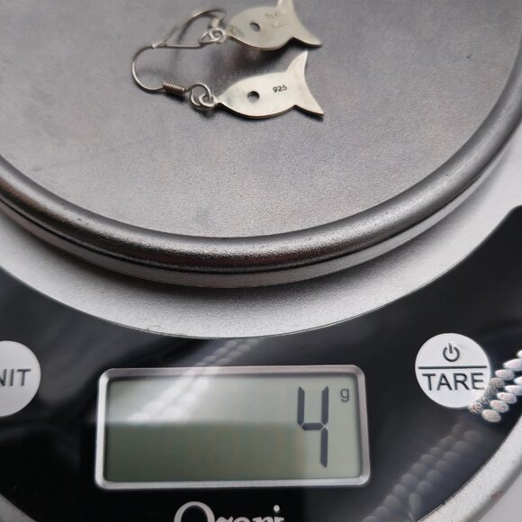 Sterling Silver Unique Style Fish Earrings A1771 - Picture 5 of 5